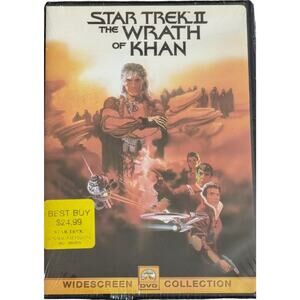 Star Trek II: The Wrath of Khan (DVD, 2000, Sensormatic Security Tag) Sealed New